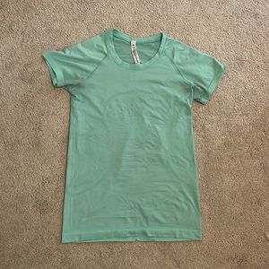 Turquoise Lululemon Swifty Tech Short Sleeve Shirt
